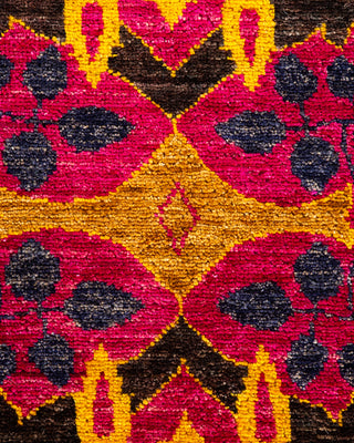 Modern - Contemporary Hand Knotted Black Area Rug 8' 1" x 10' 0"
