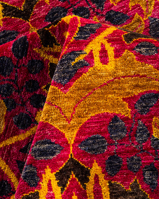Modern - Contemporary Hand Knotted Black Area Rug 8' 1" x 10' 0"