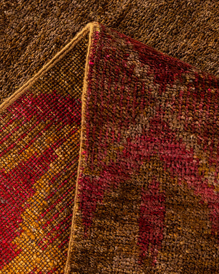 Modern - Contemporary Hand Knotted Brown Area Rug 8' 0" x 9' 10"