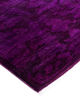 Vibrance, One-of-a-Kind Hand-Knotted Area Rug  - Purple, 6' 3" x 9' 4"