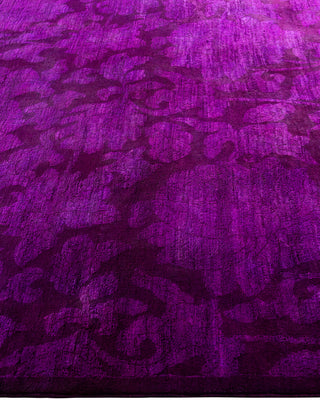 Vibrance, One-of-a-Kind Hand-Knotted Area Rug  - Purple, 6' 3" x 9' 4"