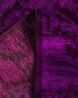 Vibrance, One-of-a-Kind Hand-Knotted Area Rug  - Purple, 6' 3" x 9' 4"