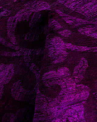 Vibrance, One-of-a-Kind Hand-Knotted Area Rug  - Purple, 6' 3" x 9' 4"