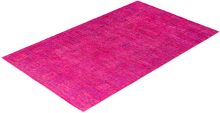 Contemporary Hand-Knotted Overdyed Gold Area Rug 5' 1" x 7' 10"