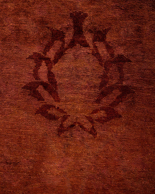 Overdyed Hand-Knotted Red Area Rug 8' 0" x 10' 1"