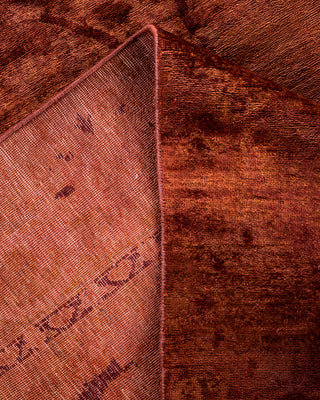 Overdyed Hand-Knotted Red Area Rug 8' 0" x 10' 1"
