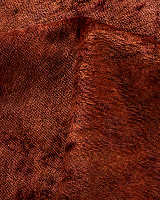 Overdyed Hand-Knotted Red Area Rug 8' 0" x 10' 1"