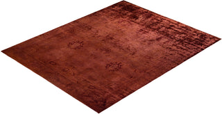 Overdyed Hand-Knotted Red Area Rug 8' 0" x 10' 1"