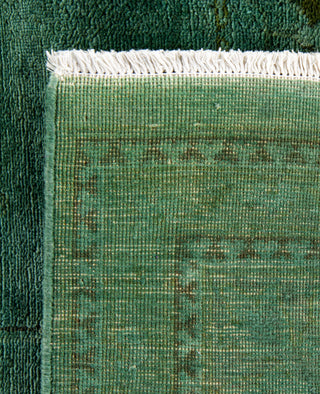 Contemporary Overdyed Wool Hand Knotted Green Area Rug 8' 1" x 10' 4"