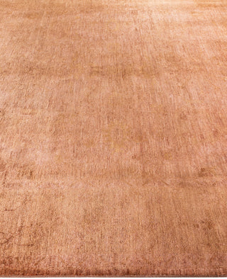 Contemporary Overdyed Wool Hand Knotted Brown Area Rug 8' 1" x 9' 10"