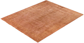 Contemporary Overdyed Wool Hand Knotted Brown Area Rug 8' 1" x 9' 10"