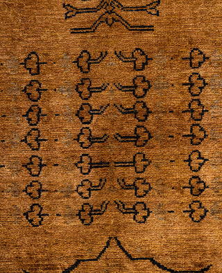 Overdyed One-of-a-Kind Wool Brown Area Rug 5' 2" x 7' 10"