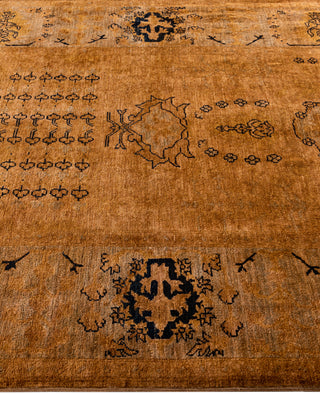 Overdyed One-of-a-Kind Wool Brown Area Rug 5' 2" x 7' 10"