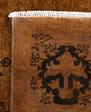 Overdyed One-of-a-Kind Wool Brown Area Rug 5' 2" x 7' 10"