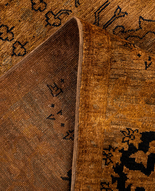 Overdyed One-of-a-Kind Wool Brown Area Rug 5' 2" x 7' 10"