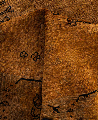 Overdyed One-of-a-Kind Wool Brown Area Rug 5' 2" x 7' 10"