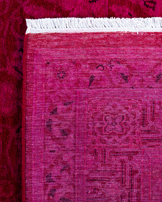 Overdyed Hand-Knotted Pink Area Rug 4' 2" x 6' 0"