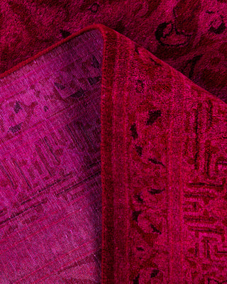 Overdyed Hand-Knotted Pink Area Rug 4' 2" x 6' 0"