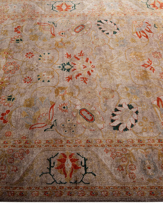 Contemporary Hand Knotted Overdyed Brown Area Rug 4' 4" x 6' 4"