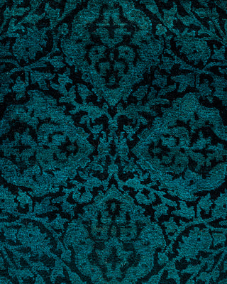 Fine Vibrance, One-of-a-Kind Hand-Knotted Runner Rug  - Black, 2' 5" x 7' 8"