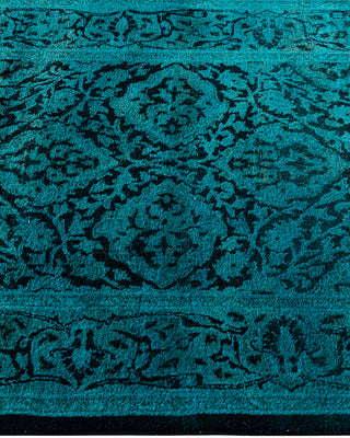Fine Vibrance, One-of-a-Kind Hand-Knotted Runner Rug  - Black, 2' 5" x 7' 8"