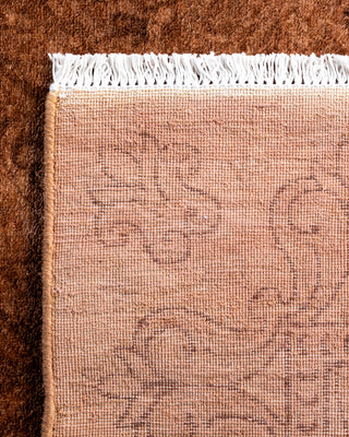 Fine Vibrance, One-of-a-Kind Hand-Knotted Runner Rug  - Brown, 2' 8" x 12' 4"