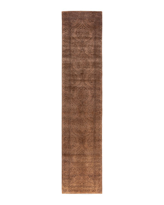 Fine Vibrance, One-of-a-Kind Hand-Knotted Runner Rug  - Brown, 2' 8" x 12' 4"