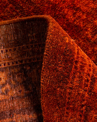 Fine Vibrance, One-of-a-Kind Hand-Knotted Runner Rug  - Orange, 2' 7" x 13' 9"