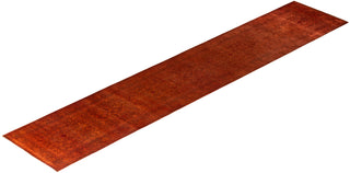 Fine Vibrance, One-of-a-Kind Hand-Knotted Runner Rug  - Orange, 2' 7" x 13' 9"