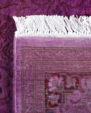 Overdyed Hand-Knotted Wool Modern-Contemporary Purple Runner 3' 0" x 9' 1"