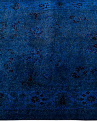 Fine Vibrance, One-of-a-Kind Hand-Knotted Runner Rug  - Navy, 3' 1" x 15' 1"