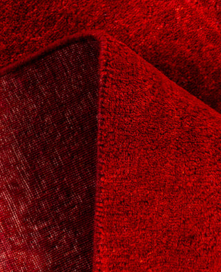 Contemporary Overdyed Wool Hand Knotted Pink Runner 2' 8" x 7' 10"