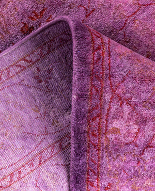 Fine Vibrance, One-of-a-Kind Hand-Knotted Area Rug  - Purple, 2' 6" x 11' 6"