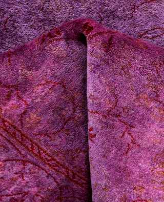 Fine Vibrance, One-of-a-Kind Hand-Knotted Area Rug  - Purple, 2' 6" x 11' 6"