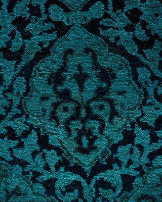 Fine Vibrance, One-of-a-Kind Hand-Knotted Runner Rug  - Black, 2' 6" x 15' 3"