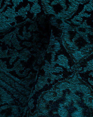 Fine Vibrance, One-of-a-Kind Hand-Knotted Runner Rug  - Black, 2' 6" x 15' 3"