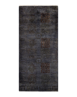 Contemporary Fine Vibrance Gray Wool Area Rug 2' 8" x 5' 10"