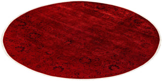 Fine Vibrance, One-of-a-Kind Hand-Knotted Area Rug - Red, 6' 1" x 6' 1" - Solo Rugs