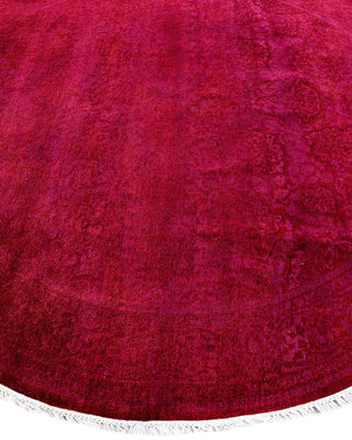 Fine Vibrance, One-of-a-Kind Hand-Knotted Area Rug - Pink, 6' 1" x 6' 1" - Solo Rugs