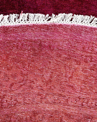 Fine Vibrance, One-of-a-Kind Hand-Knotted Area Rug - Pink, 6' 1" x 6' 1" - Solo Rugs