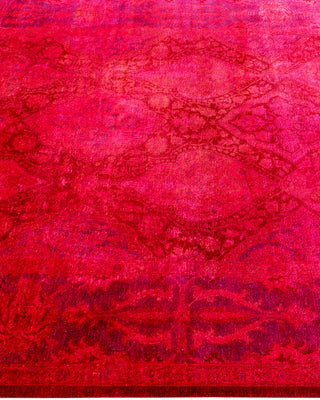 Overdyed Hand-Knotted Orange Area Rug 5' 10" x 8' 5"