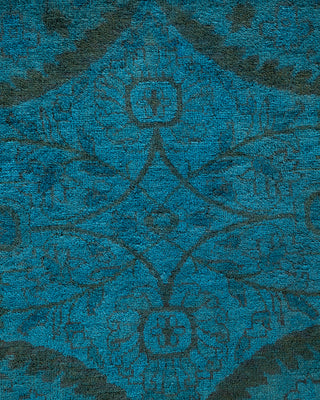 Contemporary Fine Vibrance Blue Wool Area Rug - 10' 2" x 13' 10"