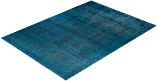 Contemporary Fine Vibrance Blue Wool Area Rug - 10' 2" x 13' 10"