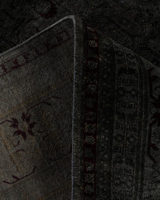 Contemporary Hand-Knotted Overdyed Gray Area Rug 5' 2" x 7' 10"