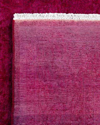 Contemporary Hand-Knotted Overdyed Pink Area Rug 5' 3" x 7' 10"