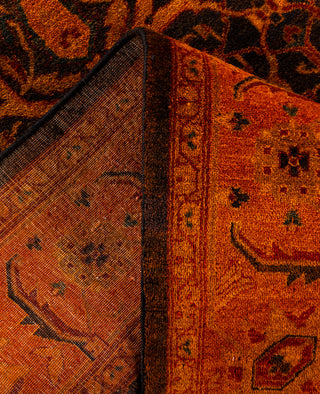 Overdyed Hand-Knotted Wool Modern-Contemporary Red Area Rug 5' 3" x 7' 5"