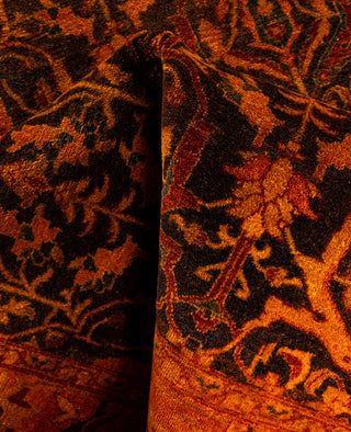 Overdyed Hand-Knotted Wool Modern-Contemporary Red Area Rug 5' 3" x 7' 5"