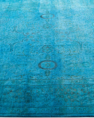Fine Vibrance, One-of-a-Kind Hand-Knotted Area Rug  - Blue, 4' 3" x 6' 3"