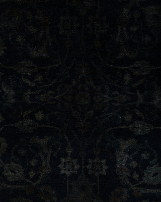Fine Vibrance, One-of-a-Kind Hand-Knotted Area Rug  - Black, 4' 2" x 6' 3"