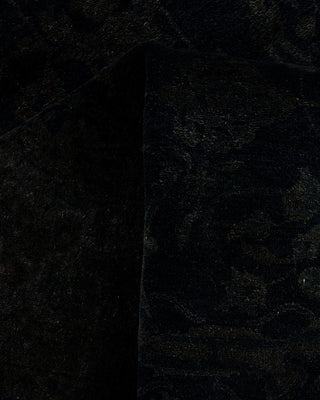 Fine Vibrance, One-of-a-Kind Hand-Knotted Area Rug  - Black, 4' 2" x 6' 3"